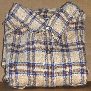 A Collection Of Men's Brand Name Long Sleeve Button Down Casual Shirts Size "L"